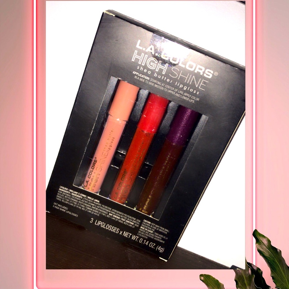 L.A COLORS HIGH SHINE SHEA BUTTER LIPGLOSS 💄